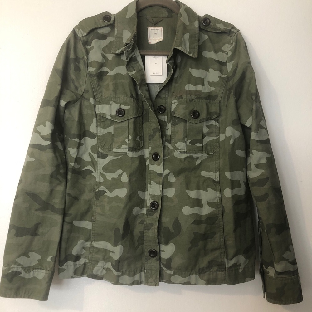 GAP Camo/Army Jacket, Size Medium, New with Tags!